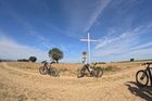 Punto panoramico sui borghi a sud e verso i monti Sibillini
